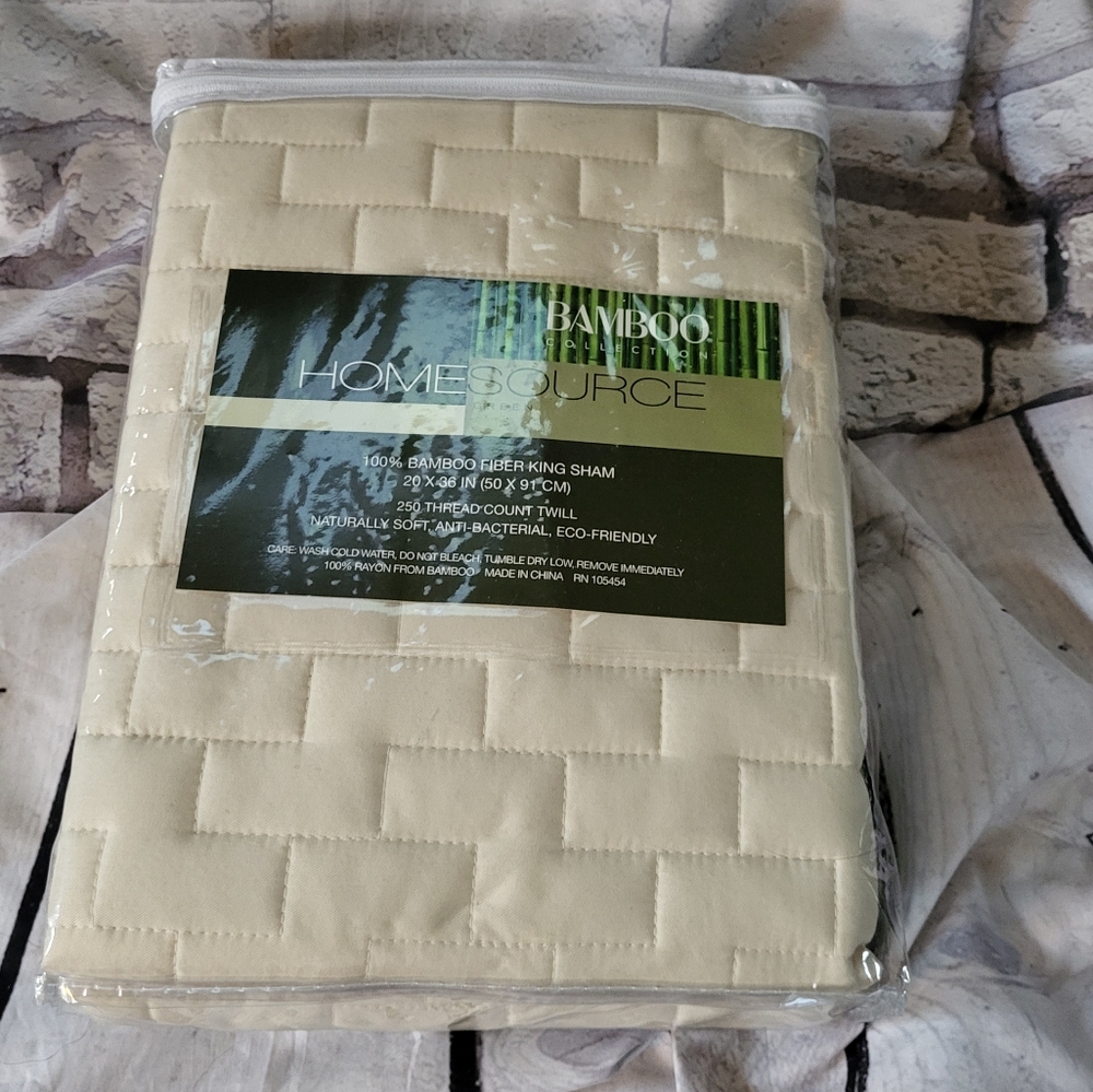 Home Source Bamboo King Sham